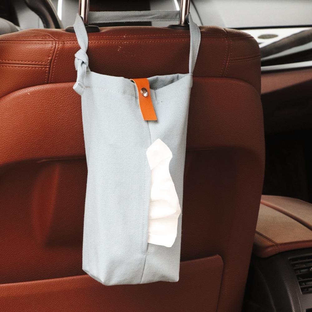 Case Cover Car Accessories Handkerchief Napkin Holder Canvas Tissue Box Cosmetic Box