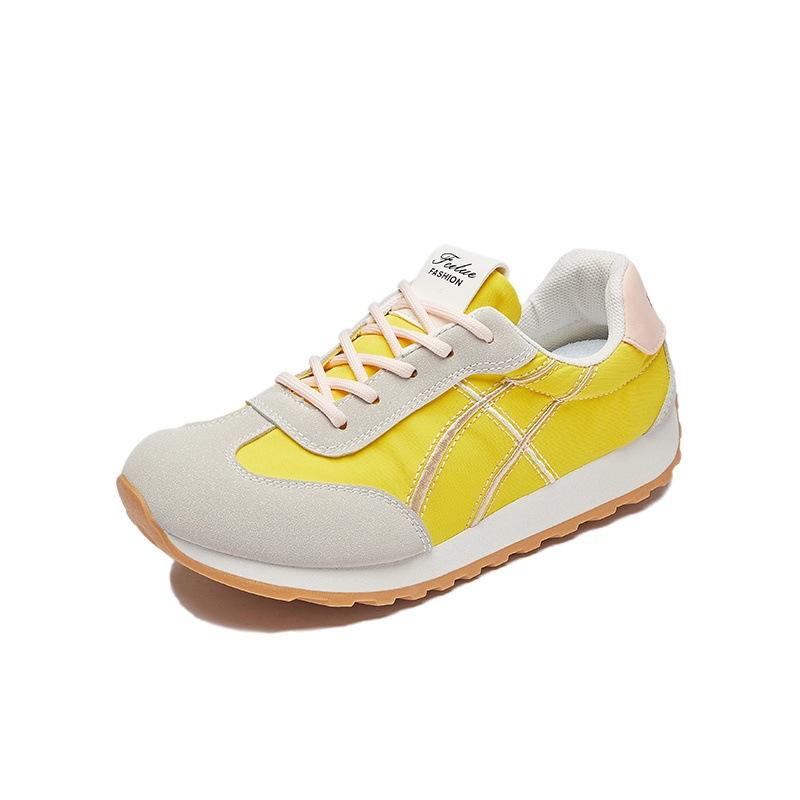 

Женские кроссовки Форрест Гамп 2025 новая изысканная летняя дышащая тонкая немецкая тренировочная спортивная обувь легкая парусиновая обувь на мягкой подошве супер горячая 40 жёлтый