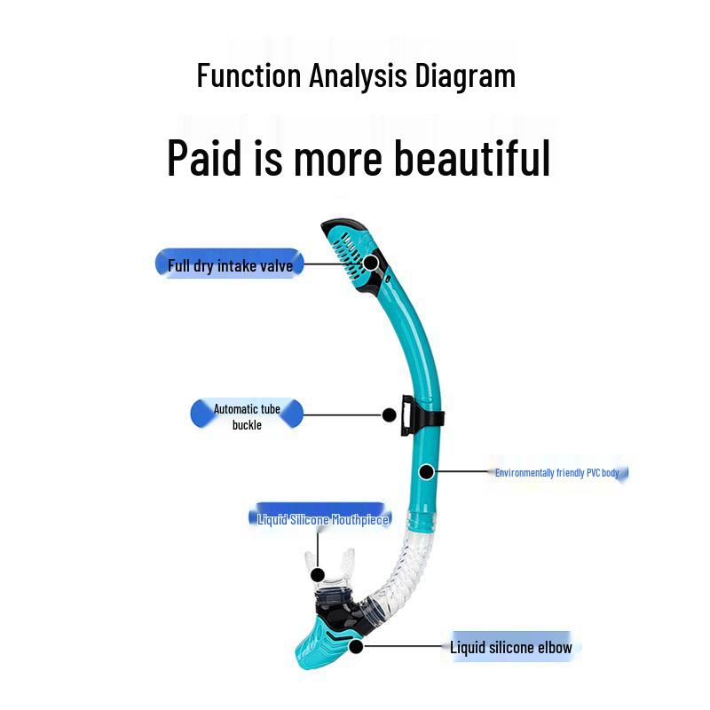 Unisex Adult Full Dry Snorkel - Professional Diving Gear