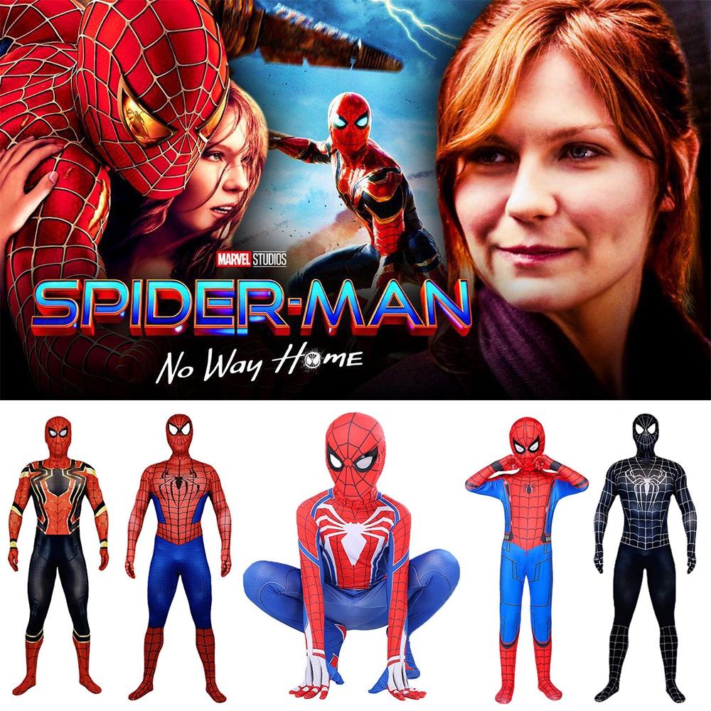 Spider-man No Way Home Niesamowity Strój Kostium Cosplay Iron Black Dla Wszystkich Wieków