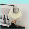 Stylish Crescent Crossbody Bag With Chain Strap And Lingge Design Daily For