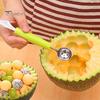 Double End Ball Scoop Labor Saving Anti Deformed Sawtooth Design Melon Ball Spoon Household Supplies