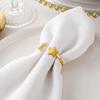 6PCS Modern Star Napkin Buckle Gold/Silver Table Napkin Holder Moon Napkin Rings  Table Setting