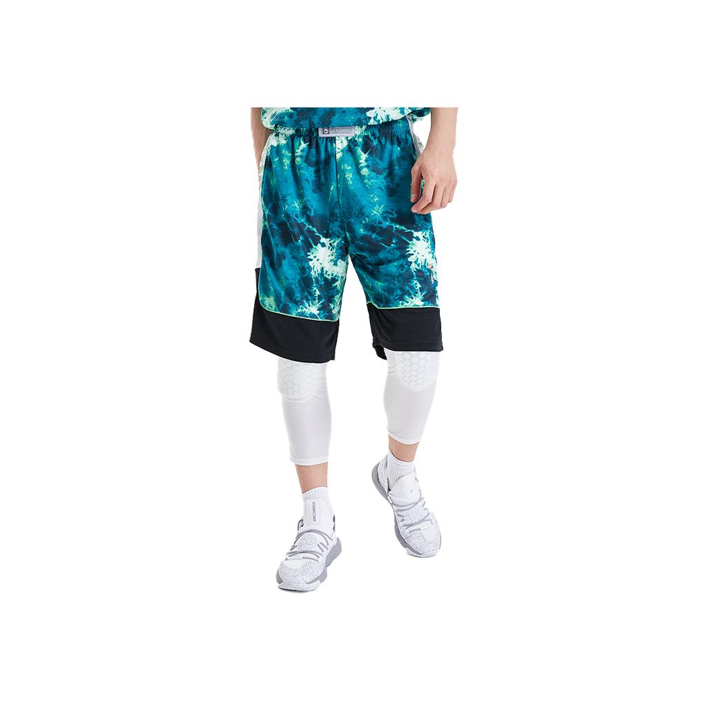 Li Ning X Disney Collaboration Basketball Game Sports Shorts Men shorts Green AAPQ105-4