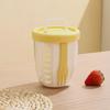 Portable Sealed Picnic Container Large Capacity Poke Salad Box With Fork Plastic Cup For Fruit Veggie Meal