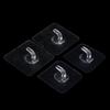 5Pcs Super Glue Hook Transparent Strong Self Adhesive Wall Hangers For Kitchen