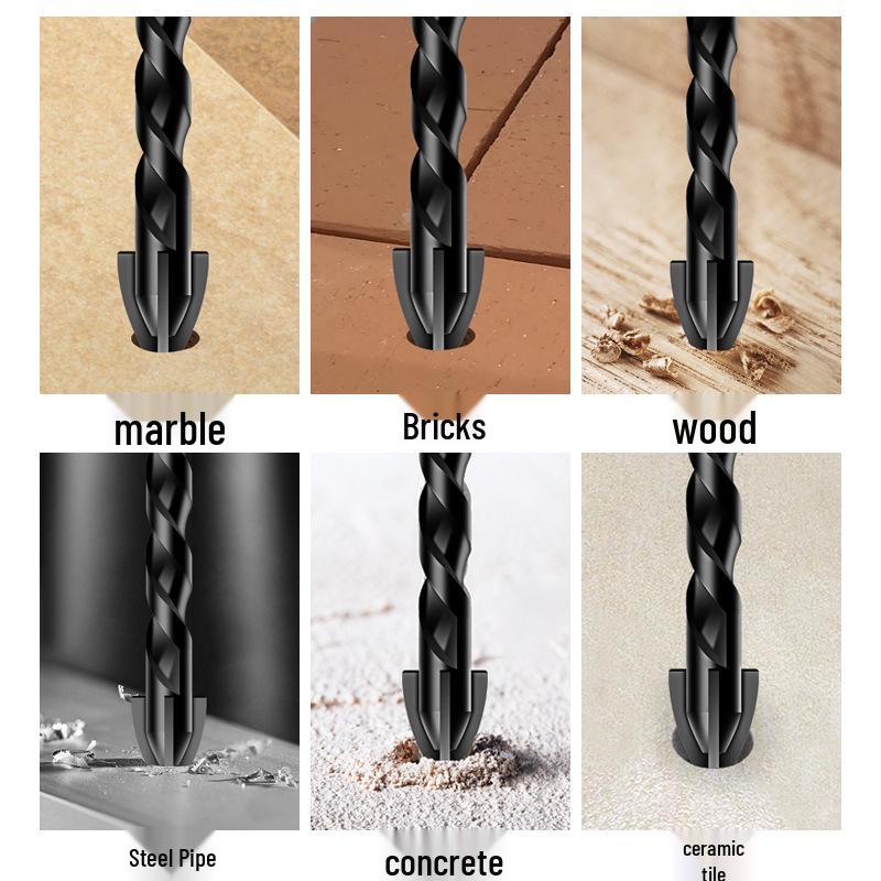 6mm Concrete & Glass Tungsten Steel Quad-Edge Tile Drill