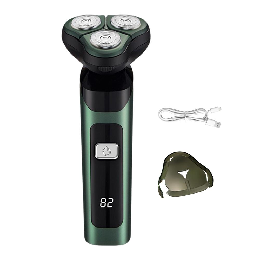 Men Electric Shaver Beard Shaving Machine Rechargeable Cordless Shaver Waterproof Facial Hair Groomer for Boyfriend Fathers Gift