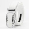 White Color Elegant Men Women Unisex Genuine Leather Belts Automatic Buckle Luxury Brand High Quality Belts Famous Business