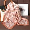 Fashion Print Silk Hairbands Scarf Women  Spring New Elagant Floral Bandana Neck Kerchief Head Bands Foulard Female Scarfs