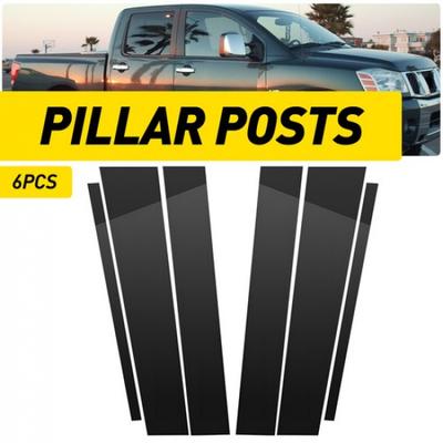 Pillar Posts Window Cover Trim Door Molding For Nissan 2004-2015 Crew Cab Titan