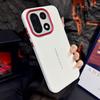 For OnePlus 15 15T 15S 1+15 1+15T 1+15S Case Luxury Textured Leather Ultimate Design Red Camera Frame Protective Cover