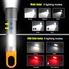 Mini Multi-color Flashlight Green/Red/Blue/White COB LED Toch Zoom USB Charging Haning Tent Lamp Hunting Outdoor Fishing Light