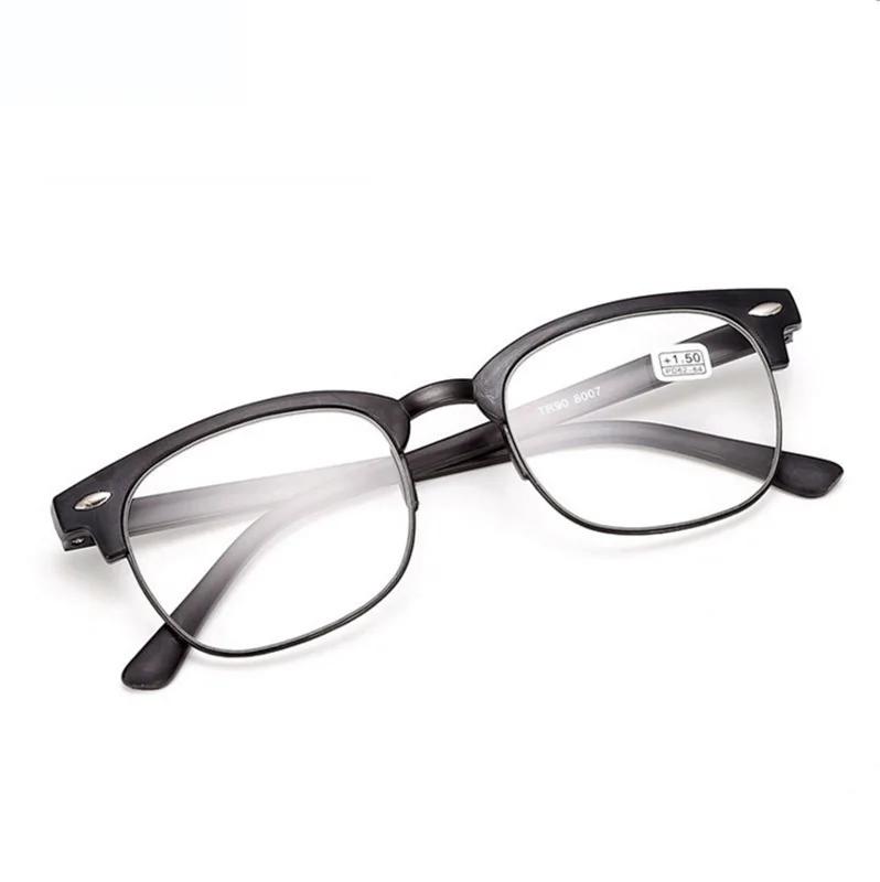 Half Frame Reading Glasses High Definition Retro Presbyopia Eyeglasses Women Men Unisex Diopter +1.0 1.5 2.0 +2.5 +3.0 +3.5 +4.0