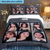 Kpop idle Colorful Dreams 3pcs Bedding Set,Including 1pc Duvet Cover And 2pcs Pillowcases Perfect Gift for Christmas,Ideal for Bedroom, Dormitory