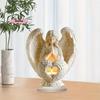 S-1Pc 2D Flat Angel Ornament Christmas Decorative Statue White Acrylic Angel Statue Christmas Ornament Purity Symbol Home Decor