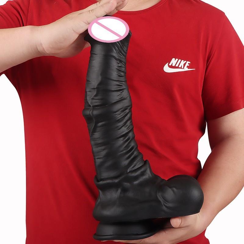 Liquid Silicone Simulation Animal Horse Penis Soft And Oversized Female