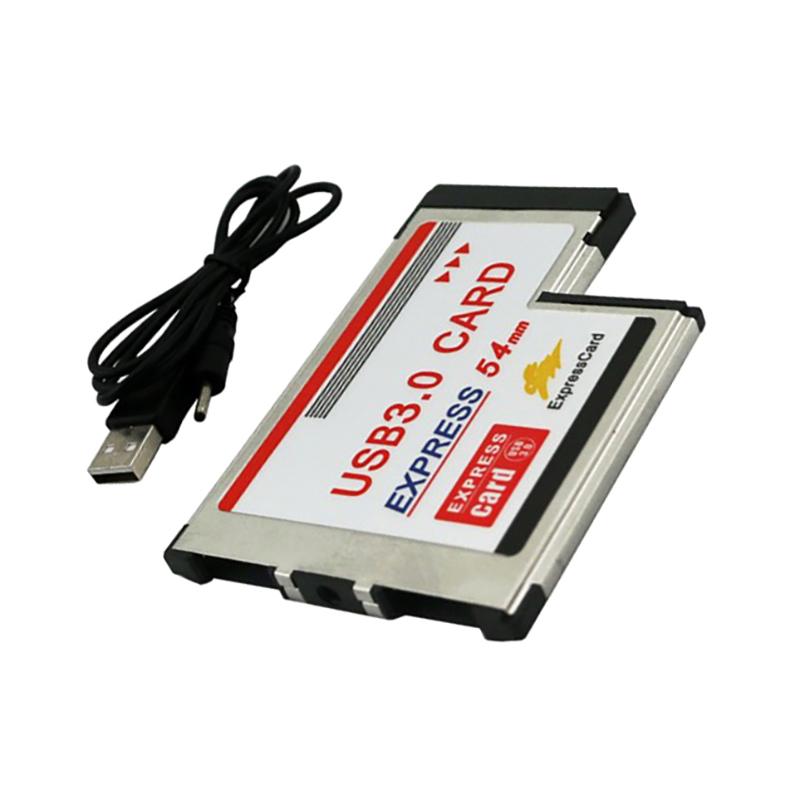 1 szt. 5 Gbps Adapter karty PCI Express USB 3.0 Podwójny koncentrator portów PCI 54 mm Gniazdo Expresscard PCMCIA Konwerter do laptopa Notebook