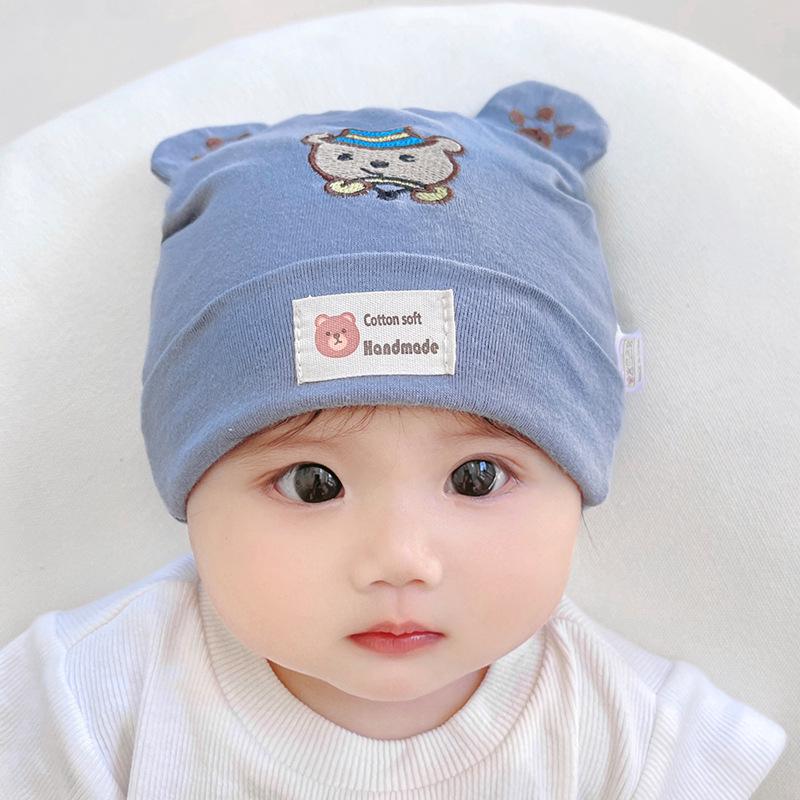 Katu Bear Infant Cotton Pullover Hat for 3-12 Months - Spring/Autumn Boys & Girls