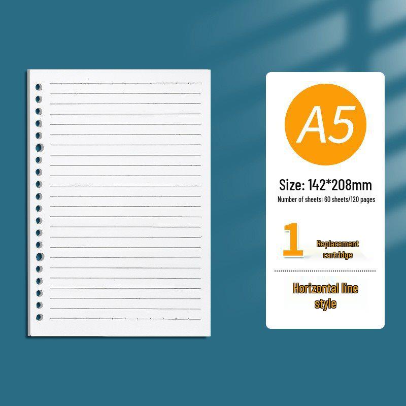 Сменные листы для тетради на 26 колец формата B5 A5 с разъемным креплением