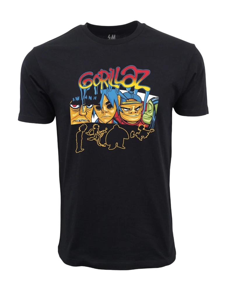 Gorillaz Black Graphic T Shirt S