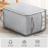 Foldable Clothes Storage Bag Visual Quilt Organize Cases with Handle Home Pillow Blanket Organizer Wardrobe Sorting Storage Box