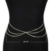 European and American Sexy Simple and Fashionable Multi-layer Chain Waist Chain Women Bikini Waist Decoration Belt Chain Body Chain