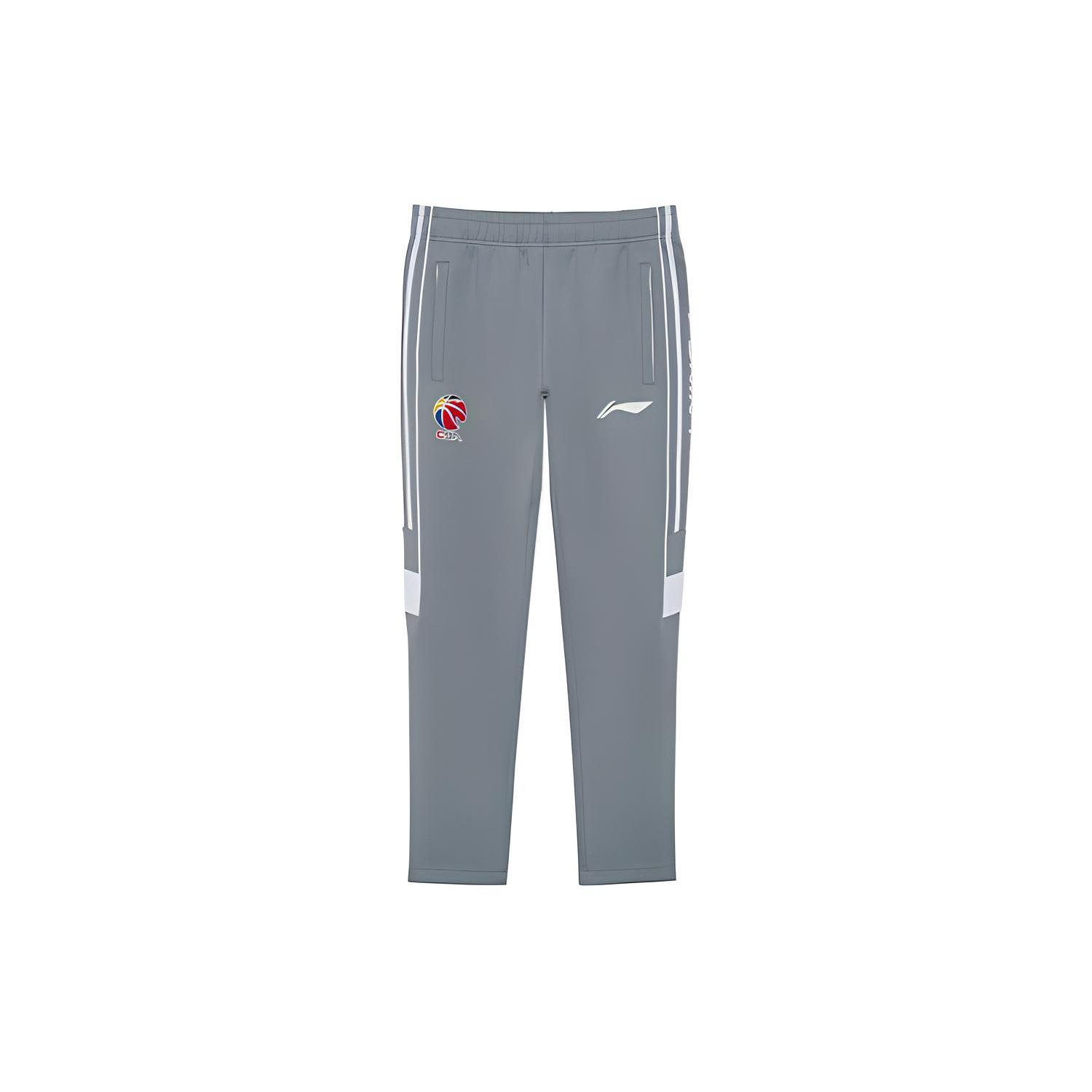 Li Ning CBA Knitted Sweatpants Men s Stone Gray AKLRA87-1 L