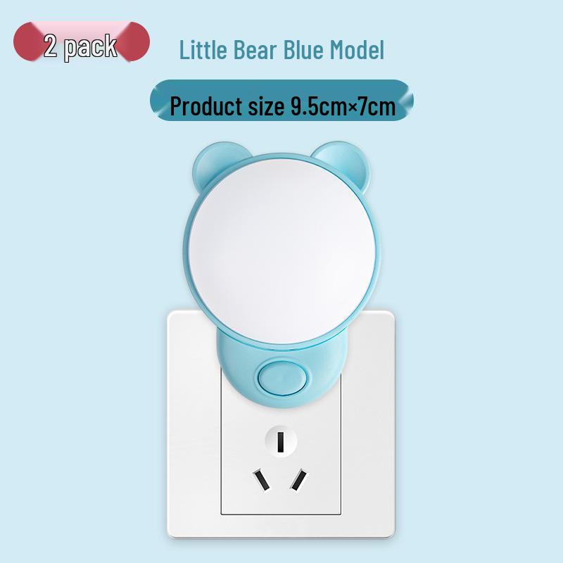 Children's Soft Night Light: Eye-Protection Plug-in Bedside Lamp for Sleep & Baby Feeding