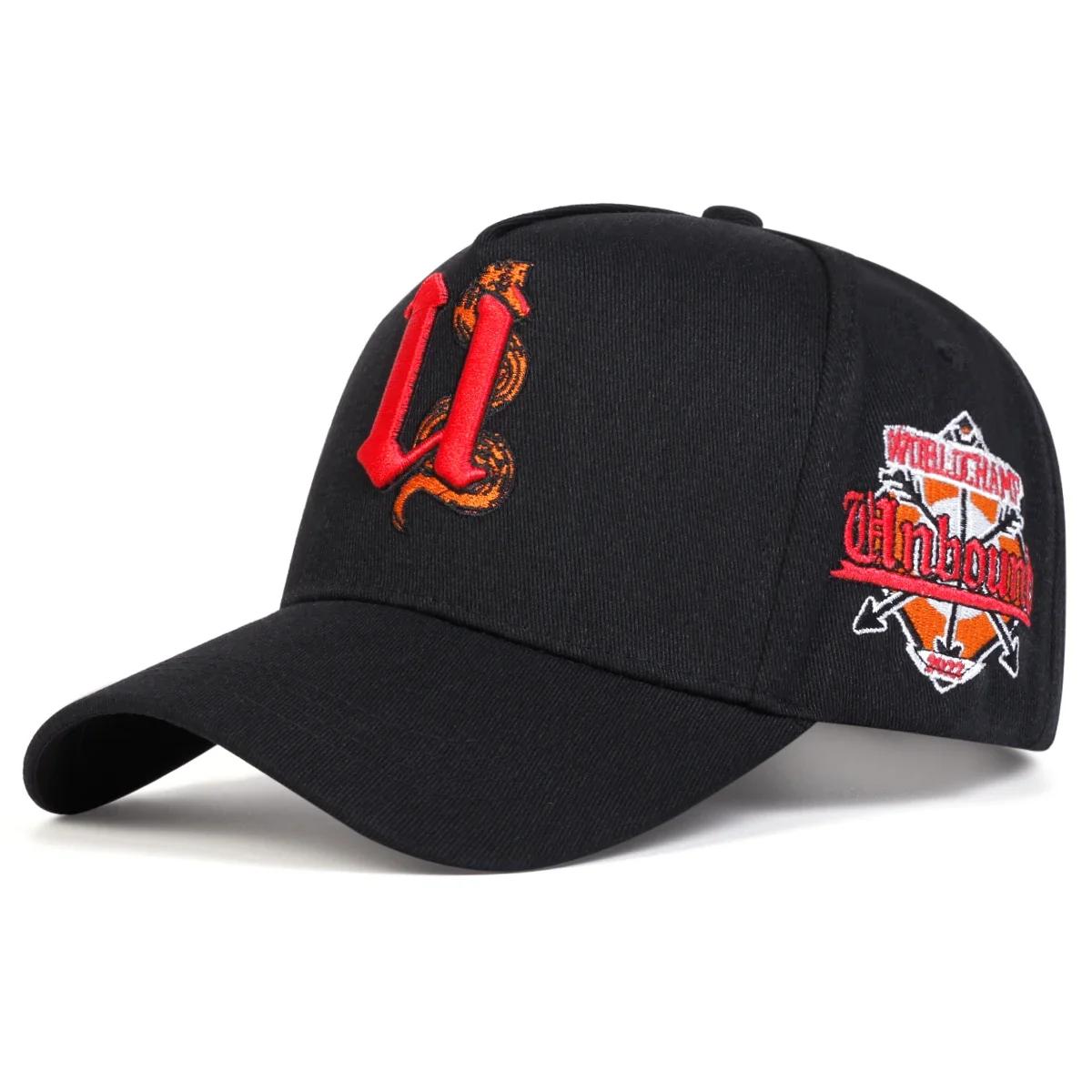 

Unisex U Letter Snake Embroidery Baseball Caps Spring Autumn Outdoor Adjustable Casual Hats Dad Hat Sunscreen Hat