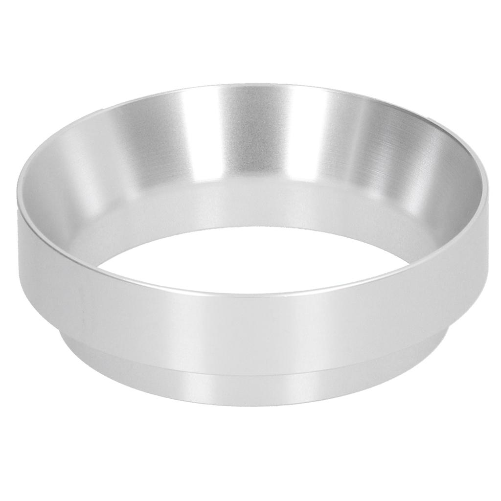 Kaffee Dosierring Ersatz mit Magnetischem Anti-Flugpulverdeckel Dosiertrichter Kaffeemaschinenteile(Silber 58MM )