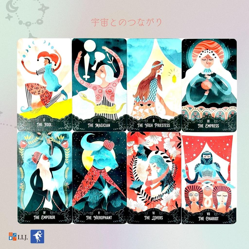 I.I.J Star Maiden Tarot, 78-card Deck, Tarot Reading, with Japanese Instruction Manual, Authentic Product