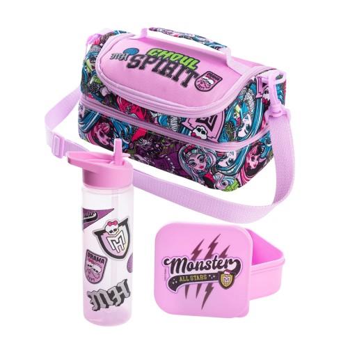 Monster High Girls Lunch Bag Set (Pack of 3)