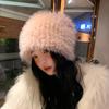 2020 Fuskepels solide strikkede luer for kvinner jenter lue høst lue lue varm hodeskalle panser dame vinter lue