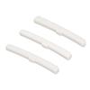 3Pcs 6 String Guitar Nut Flat Bottom Slotted Bone Guitar Nut Replacement for Tele
