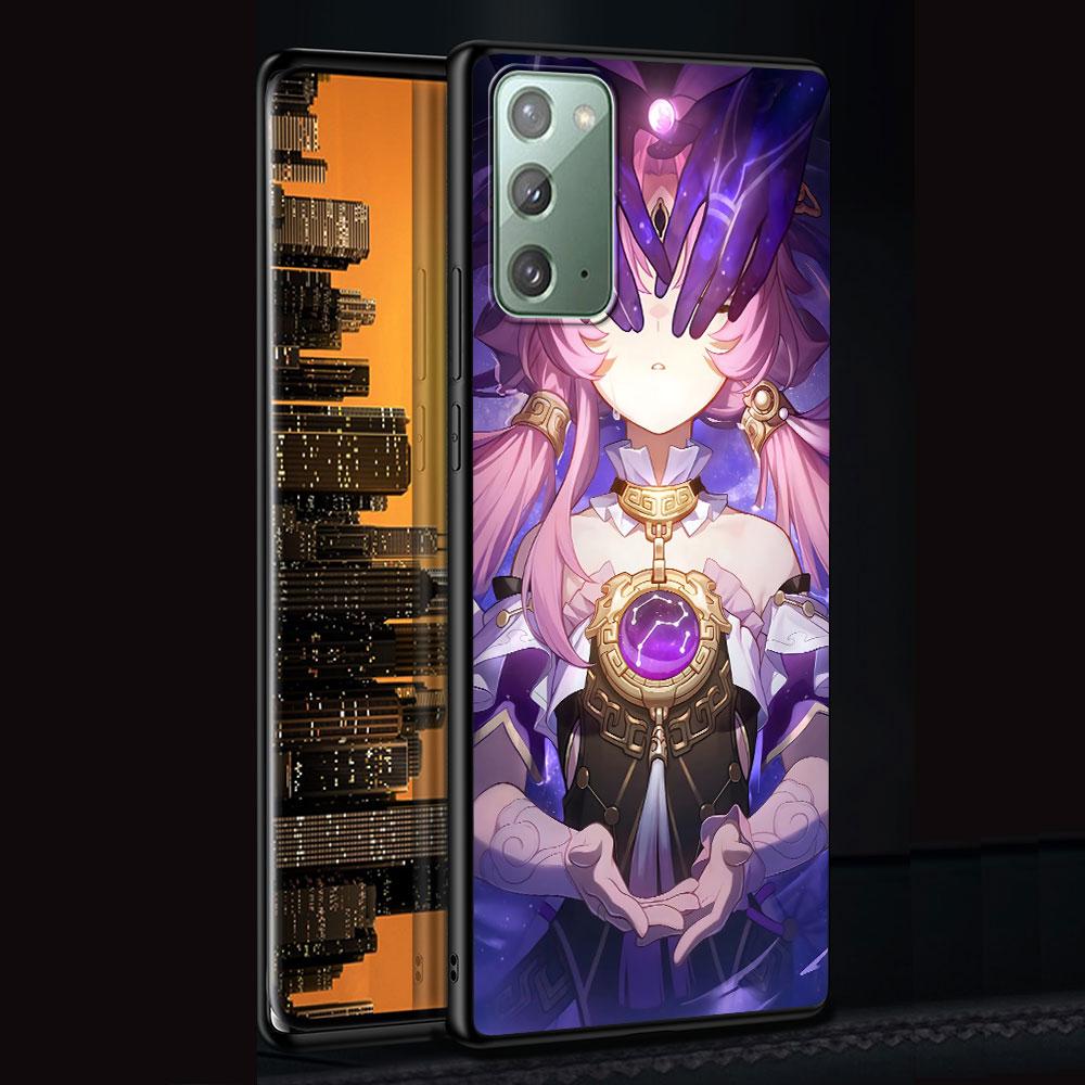 Honkai Star Rail Sparkle Case for Samsung Galaxy Note 10 Plus 20 Ultra 9 8 TPU Phone Cover Note 10 Lite Black Soft Shell Funda