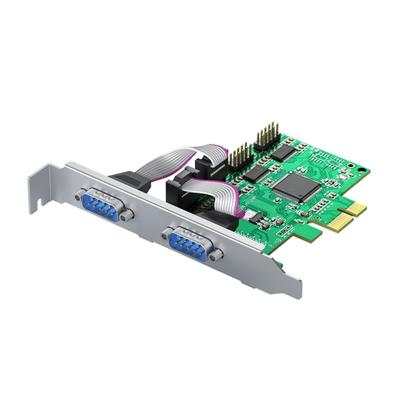 Original PCIE Serial Card PCI-E To 232  232  DB9 Converter PCI-Express 2.0 5Gbps Adapter for Ngraving Machine