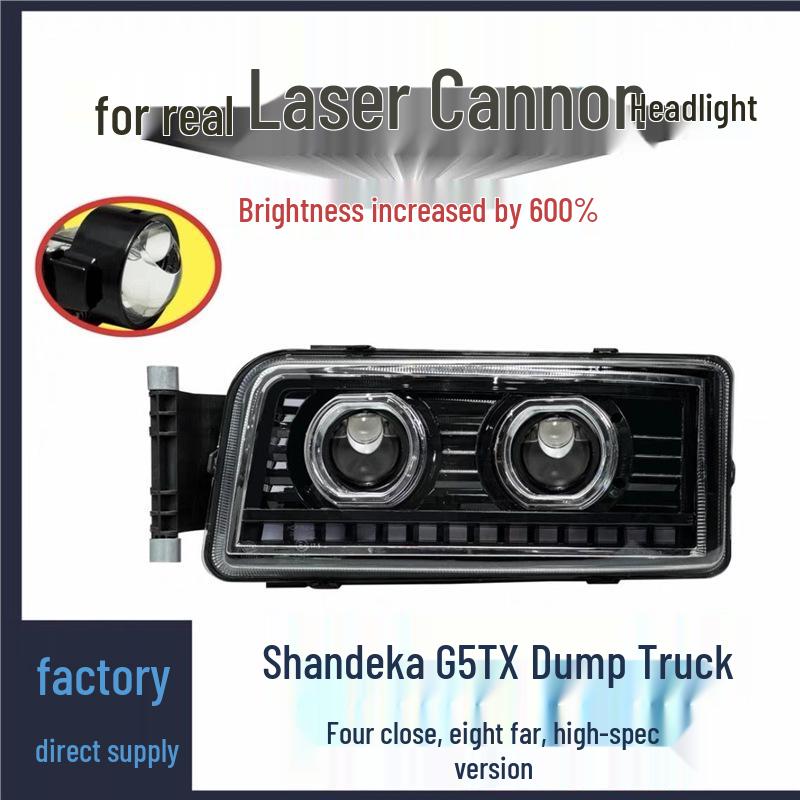 Ultra-Bright LED Mod Kit for Sinotruk Howo TX & Shacman Dump C7H/G7H Headlights