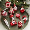 Mushroom Christmas Decoration Christmas Pendant Festive Christmas Tree Ornaments Santa Claus Xmas Decorations for Home Car Set