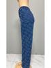 2025 Women's Heart Crochet Washed Straight-Leg Jeans - Autumn/Winter Casual Comfort