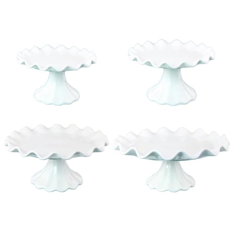 Unique High Footed Plate Dessert Display Holder Ceramic Cake Display Plate Produced For Presentation Of Sweet