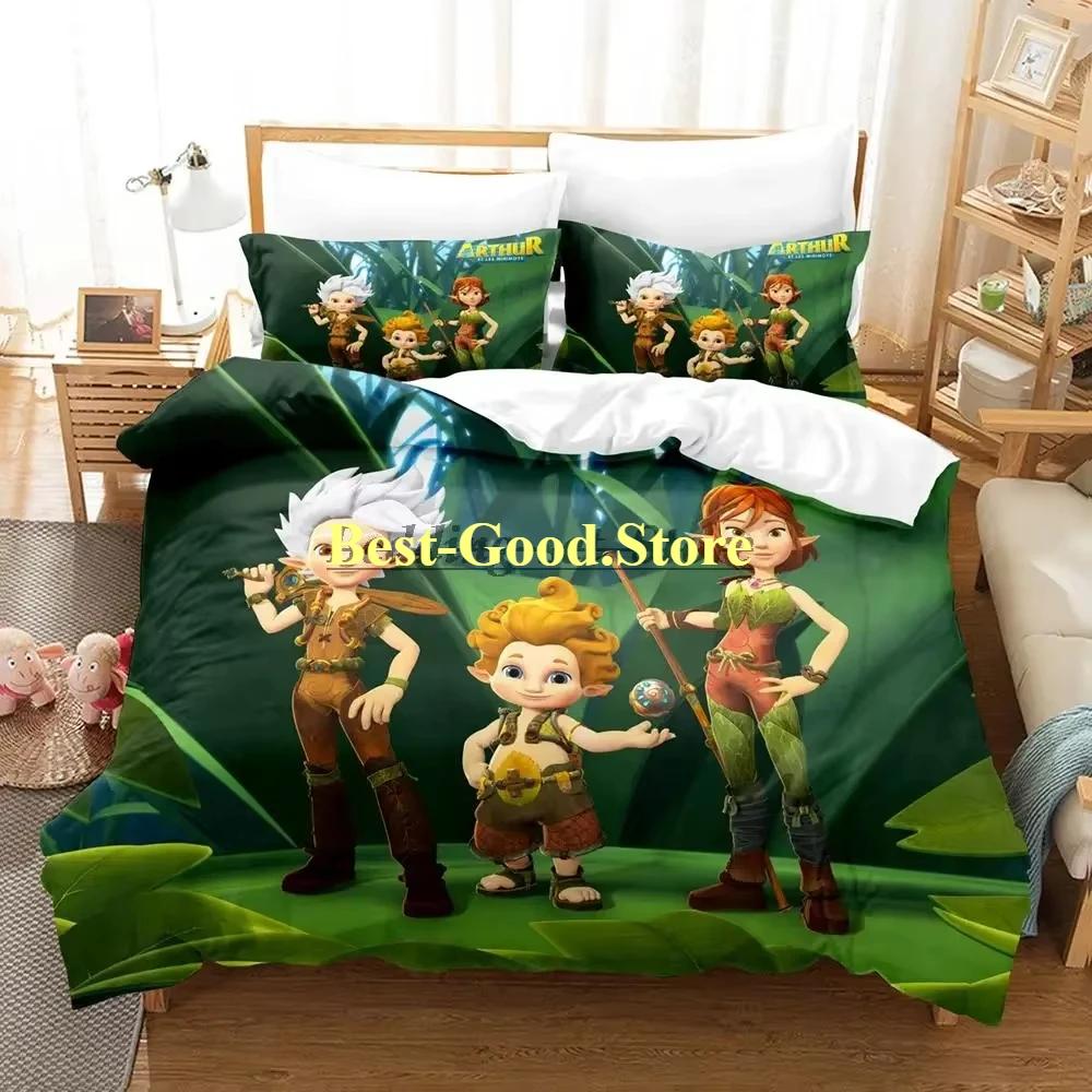 

Arthur et les minimoys Beding Set Single Twin Ful Quen King-Sized Dimensionsd Dimensions Bed Linen Set Aldult Kid Bedrom Duvetcover Sets Bed Shet 100*200cm Single