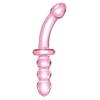 Double Ended Crystal Glass Anal Beads Butt Plug G-spot Stimulation Dildo Penis Gay Masturbate Adult Sex Toy For Women Men