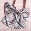 Jk Japanese Plaid Korean Version Of Collar Flower Graduate Female Collar Flower College Wind Streamer Jk Bow Shirt Accessories Sailor Suit