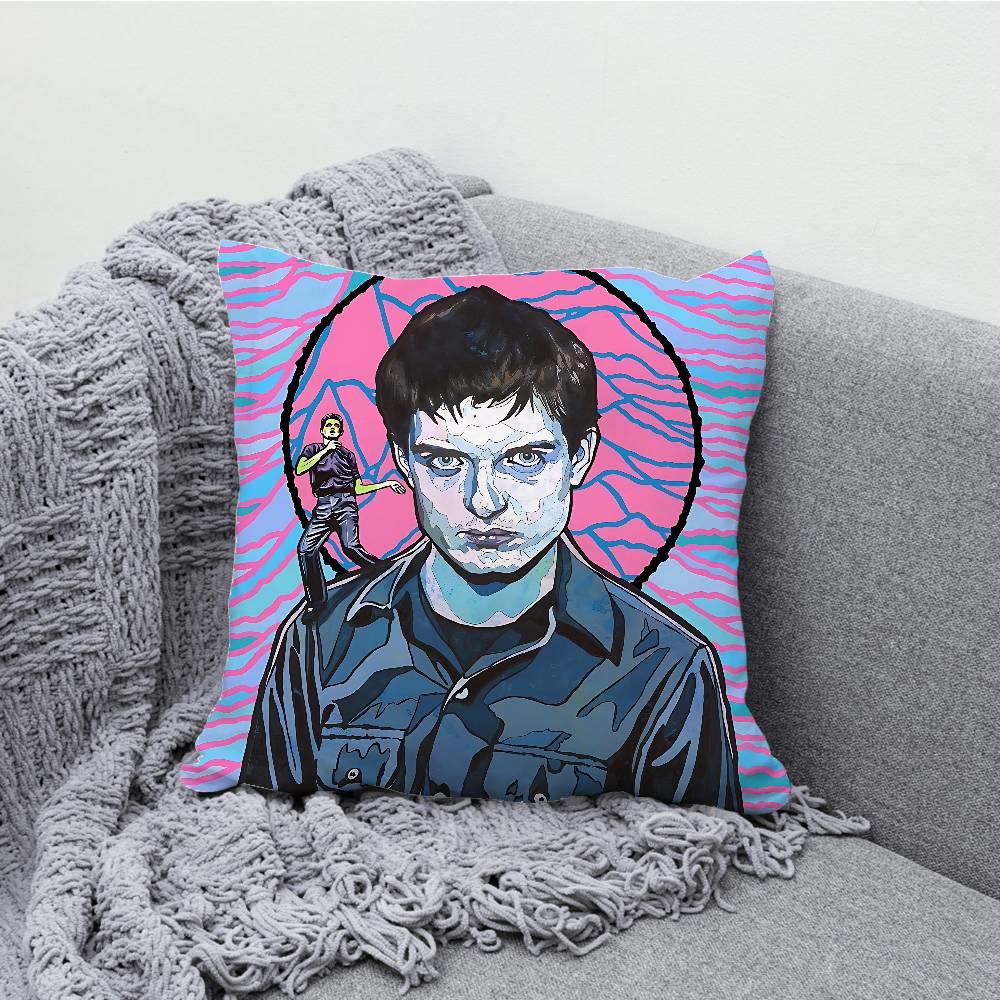 J-Joy D-Division Pillow Case Print Polyester Fiber 40X40 Cm Home Sofa Throw Cushion Cover Decoration