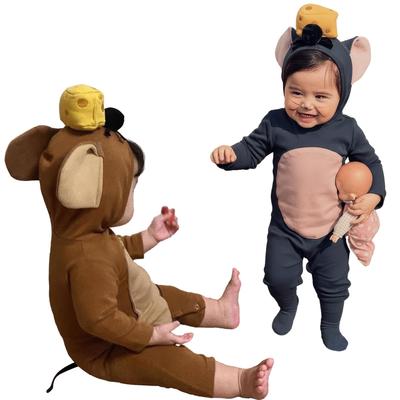Halloween Mouse Costume for Babies and Mouse Animal Costume for Boys and Cosplay Kigurumi Pajamas for Babies and Perfect for Photoshoots and