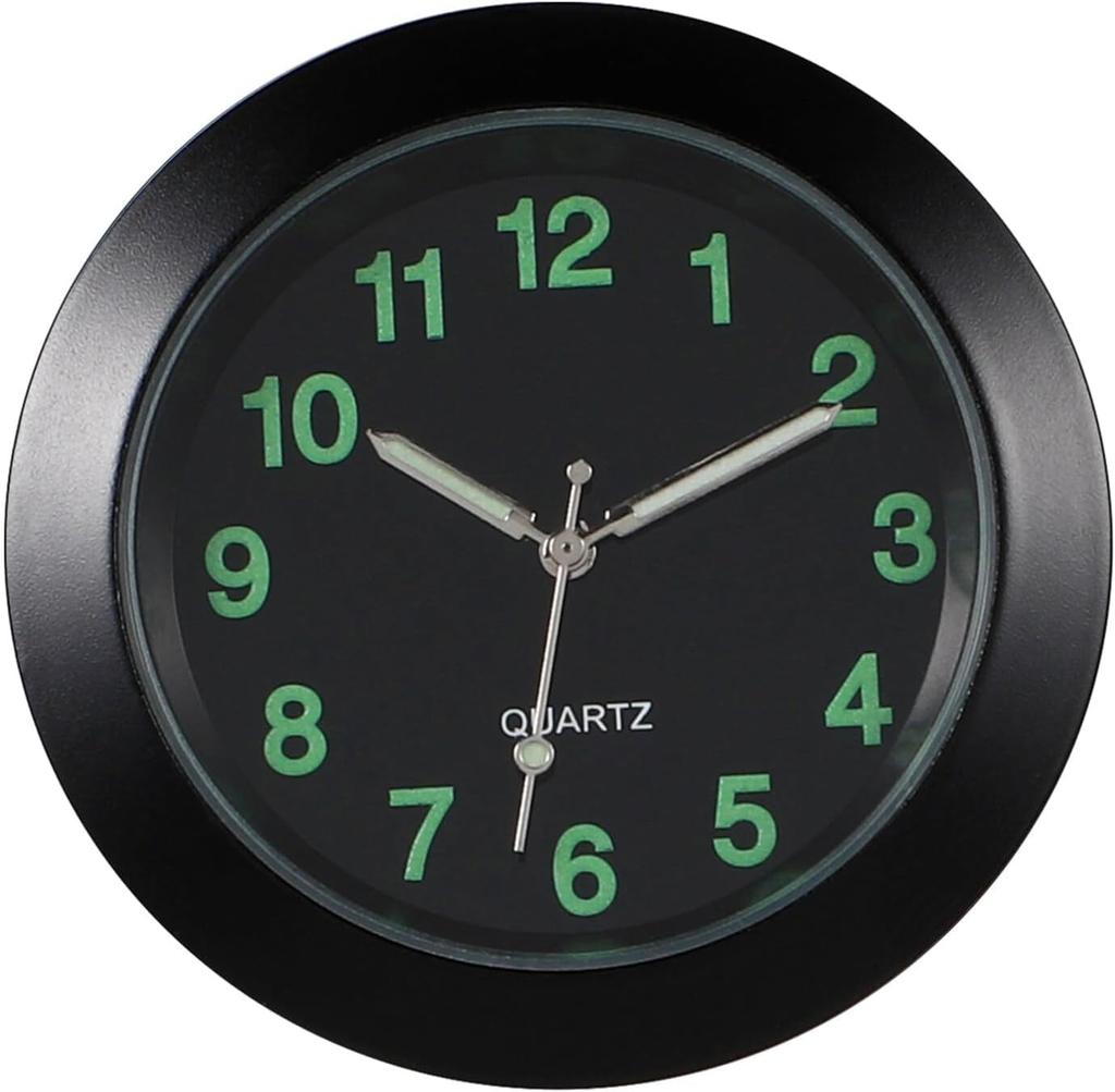 Car Dashboard Clock Night Light Car Alloy Mini Luminous Automotive Vent Clip Type Watch
