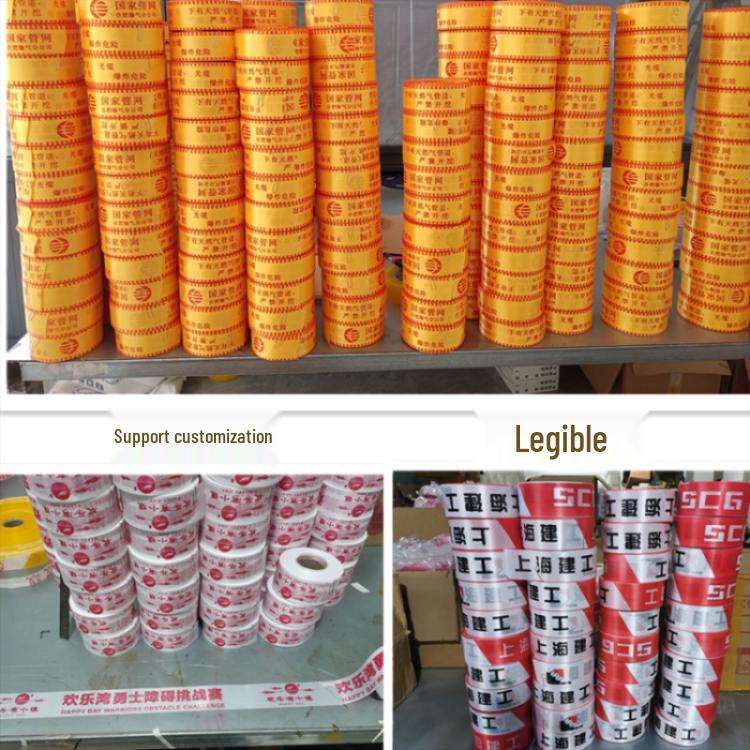 Thickened 100m Disposable Barrier Tape for Construction & Traffic Warnings