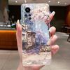 Black Rose In Water Pattern Cover For Infinix Note 12i 2022 Soft TPU Anti-scratch Protective Casing Jelly Color Transparent Case