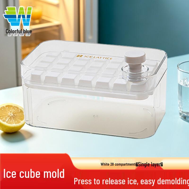 Food-Grade Silicone Ice Cube Tray with Scoop